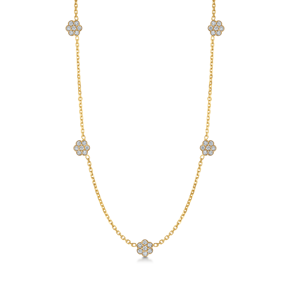 Floral Station Necklace | Verstolo