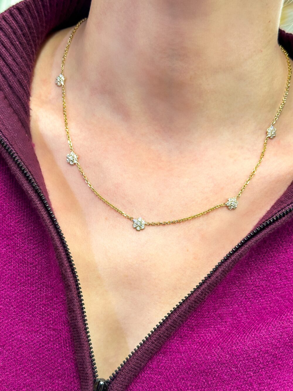 Floral Station Necklace | Verstolo